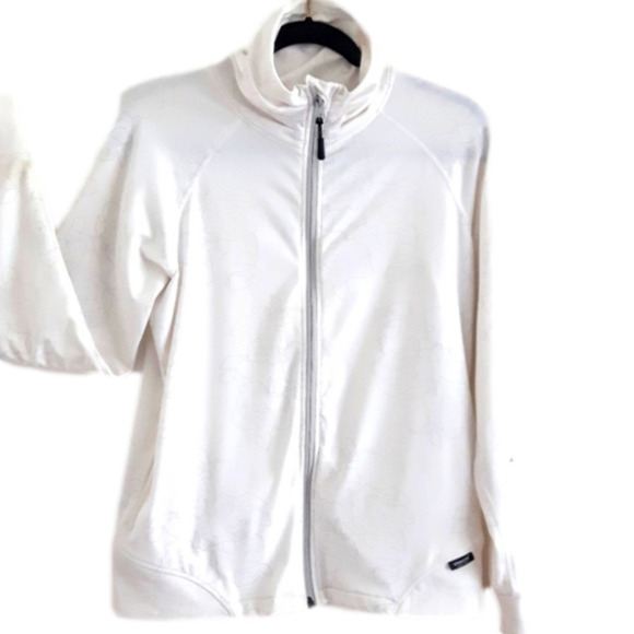 𝅺ABACUS Golf, Athletic/ Workout Jacket Top.  Like New  Size L  White - Picture 1 of 14